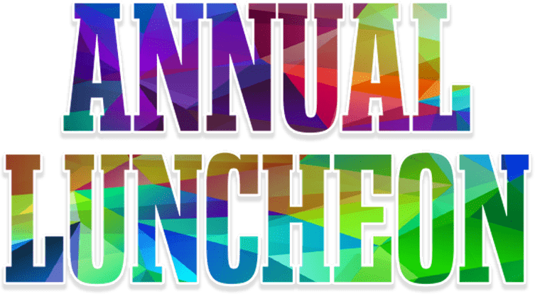 annual luncheon stacked text
